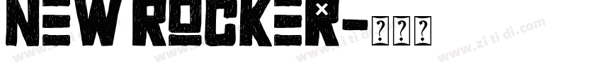 New Rocker字体转换